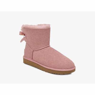 Botas UGG Mini Bailey Bow II Mulher Rosa | PT-XNQTJ